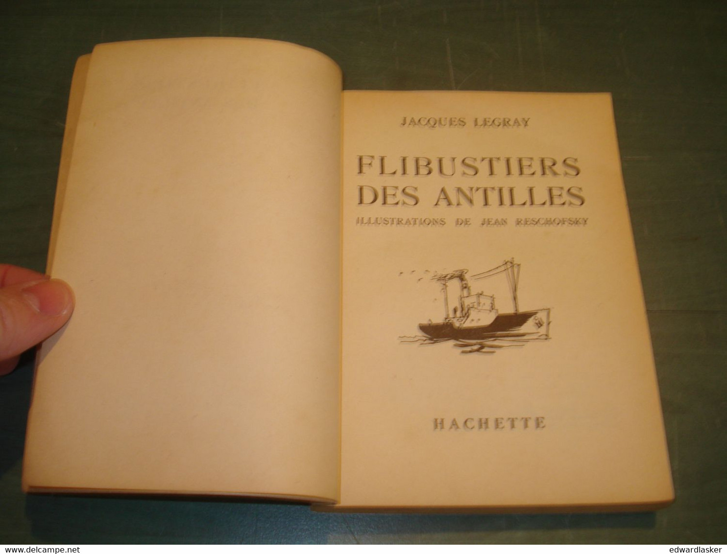 BIBLIOTHEQUE De La JEUNESSE : Flibustiers Des Antilles /Legray - Jaquette 1953 - Bibliotheque De La Jeunesse