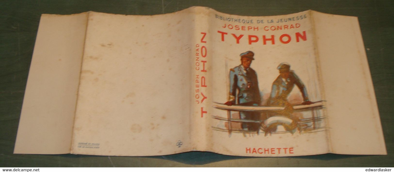 BIBLIOTHEQUE de la JEUNESSE : Typhon /Joseph Conrad - Jaquette 1947