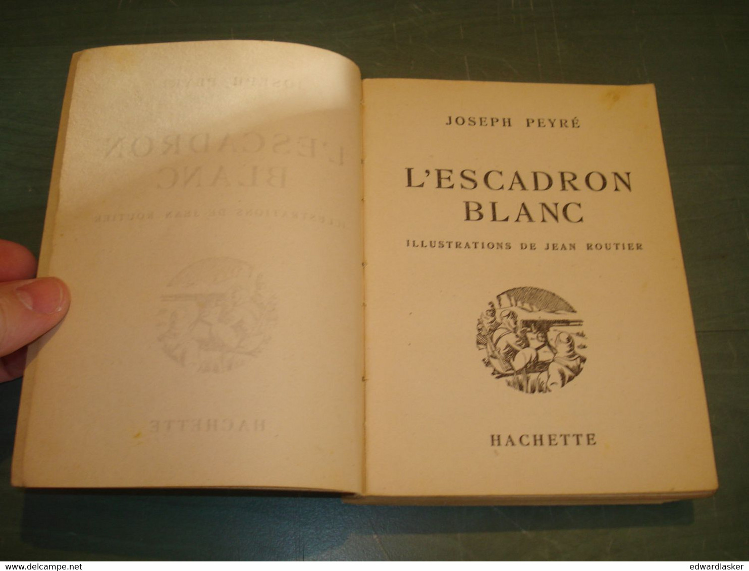 BIBLIOTHEQUE De La JEUNESSE : L'escadron Blanc /Joseph Peyré - Jaquette 1946 - Bibliothèque De La Jeunesse