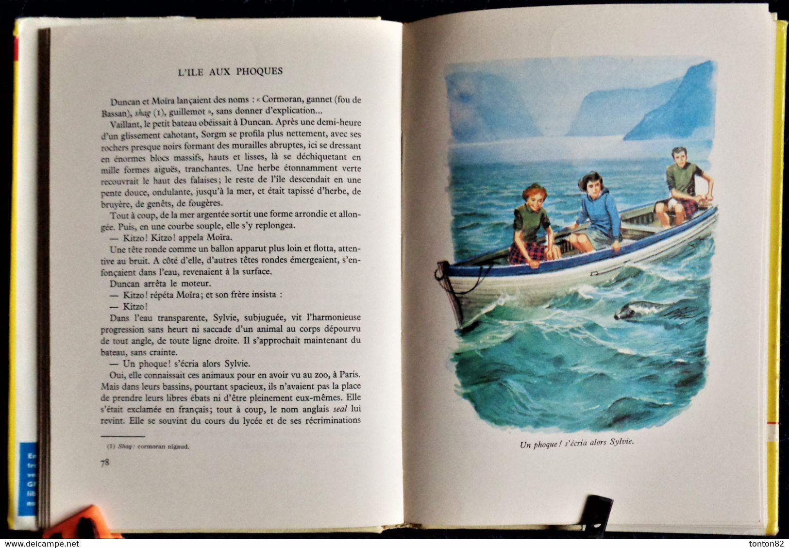 M.J. Malavié - L'Île aux Phoques - Rouge et Or Souveraine - n° 655 - ( 1958 ) .