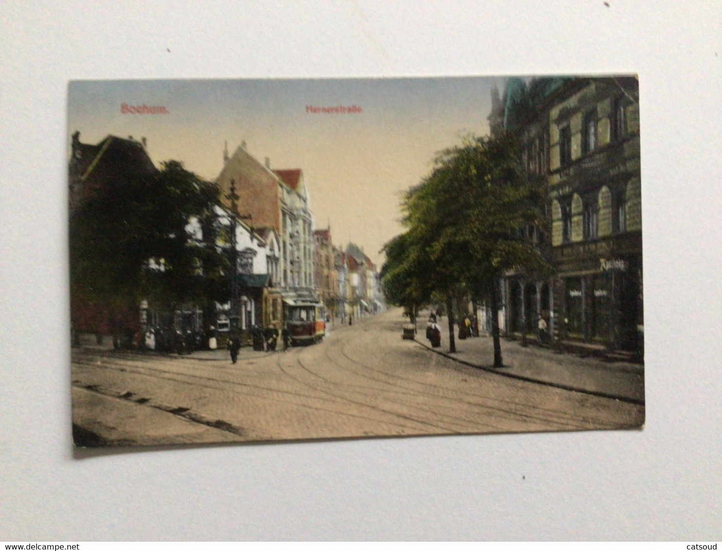 Carte Postale Ancienne (1923) Bochum Hernerstrasse - Bochum