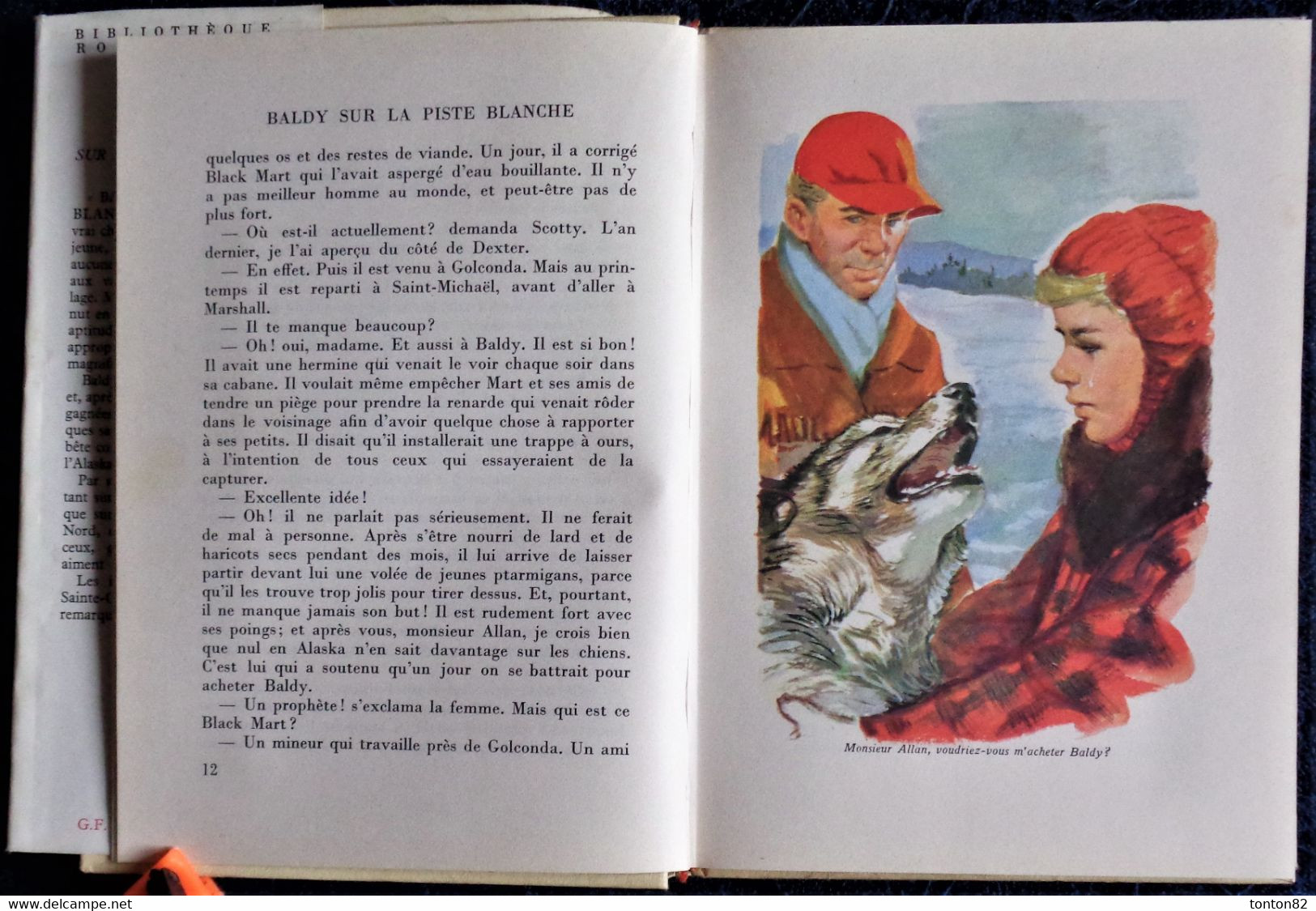 E. Birdsall  Darling - BALDY sur la piste blanche - Rouge et Or Souveraine - ( 1958 ) .