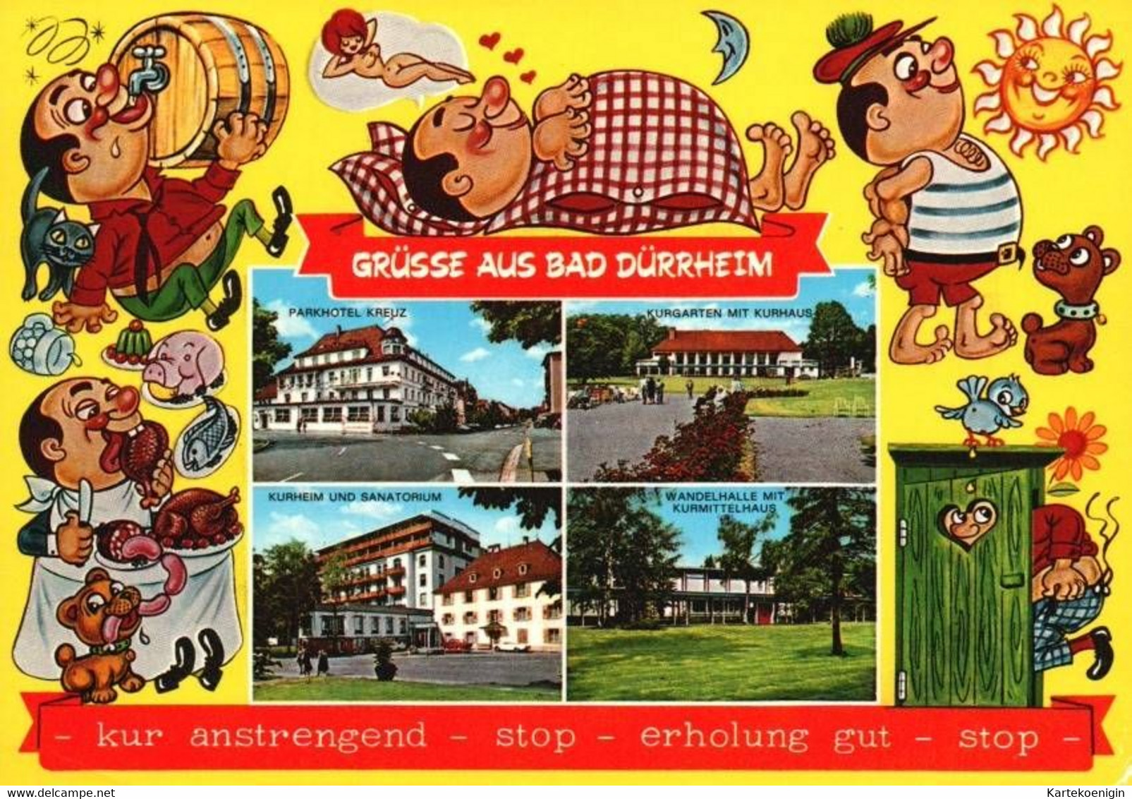 AK -  Bad Dürrheim , Kurheim Und Sanatorium , Wandelhalle , Kurmittelhaus - Bad Duerrheim