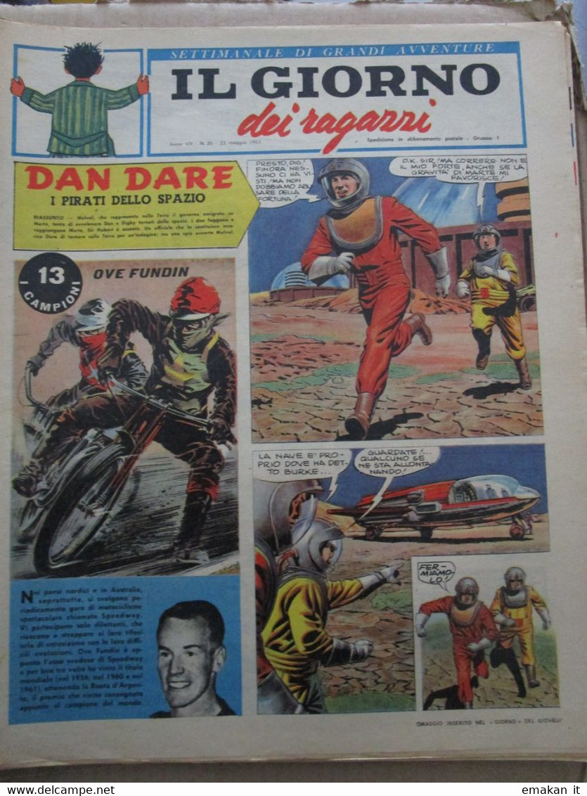 # IL GIORNO DEI RAGAZZI N 20 / 1963 SPEEDWAY OVE FUNDIN / WHYMPER SUL CERVINO - First Editions