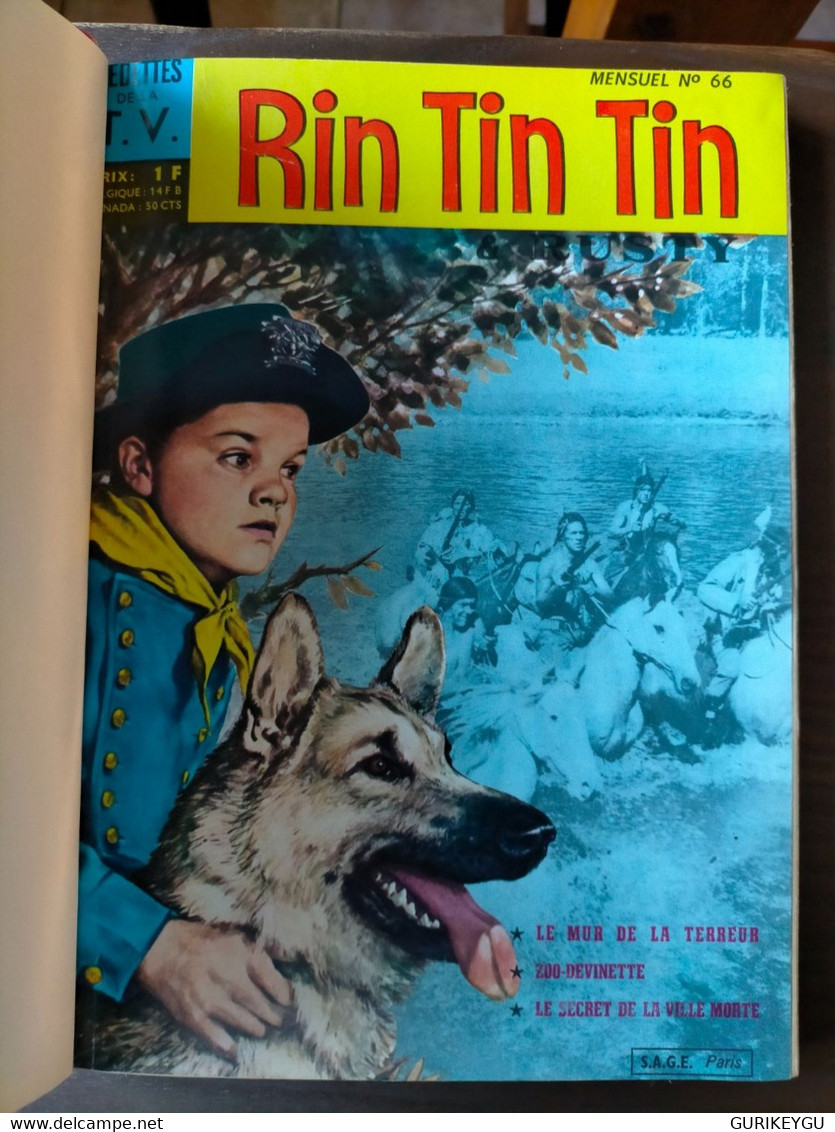 Superbe Album RINTINTIN Et RUSTY N° 17 Avec N° 66.67.68.69.  EO SAGE De 1965 BIEN ++ - Sagédition