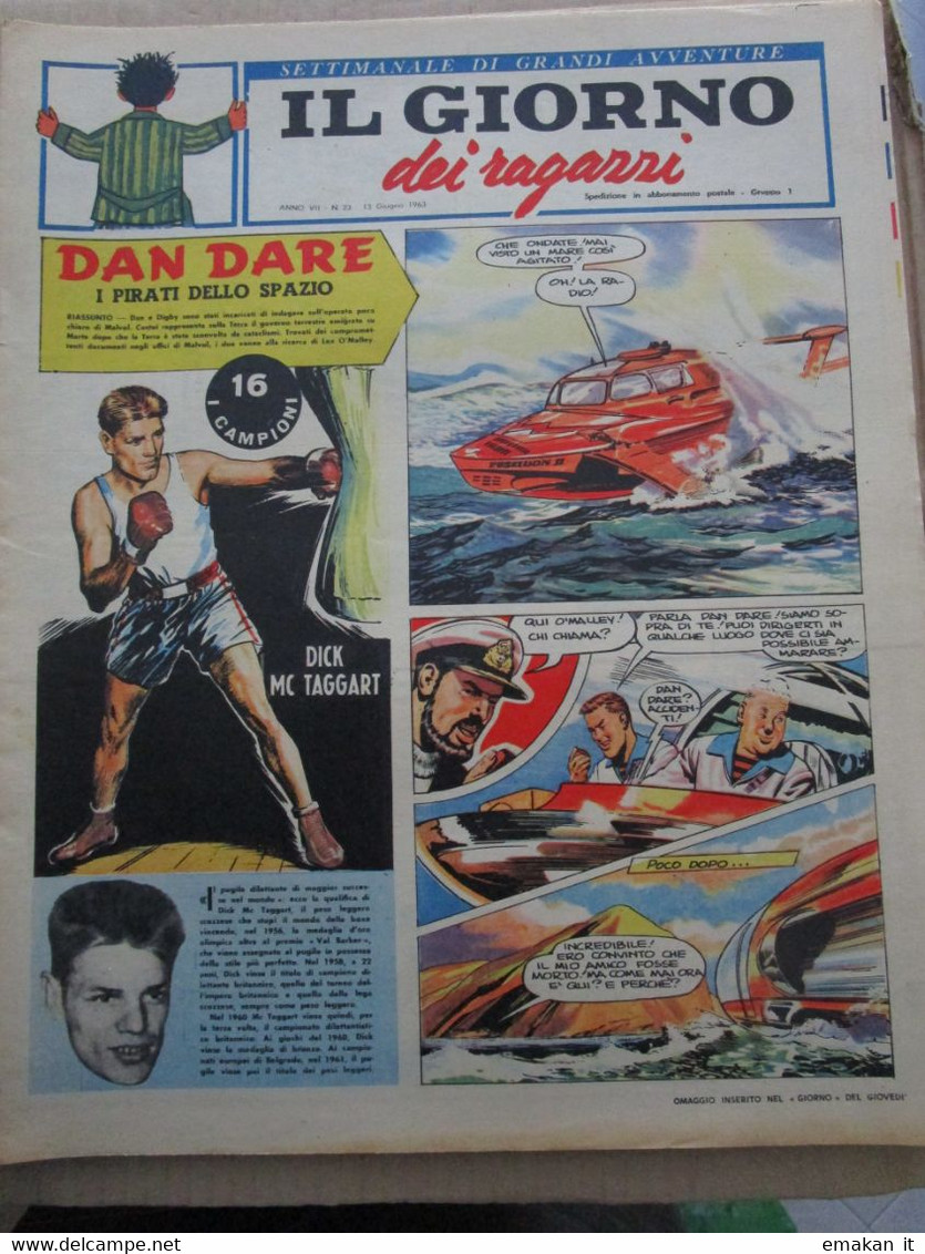 # IL GIORNO DEI RAGAZZI N 23 / 1963 DICK MC TAGGART - First Editions