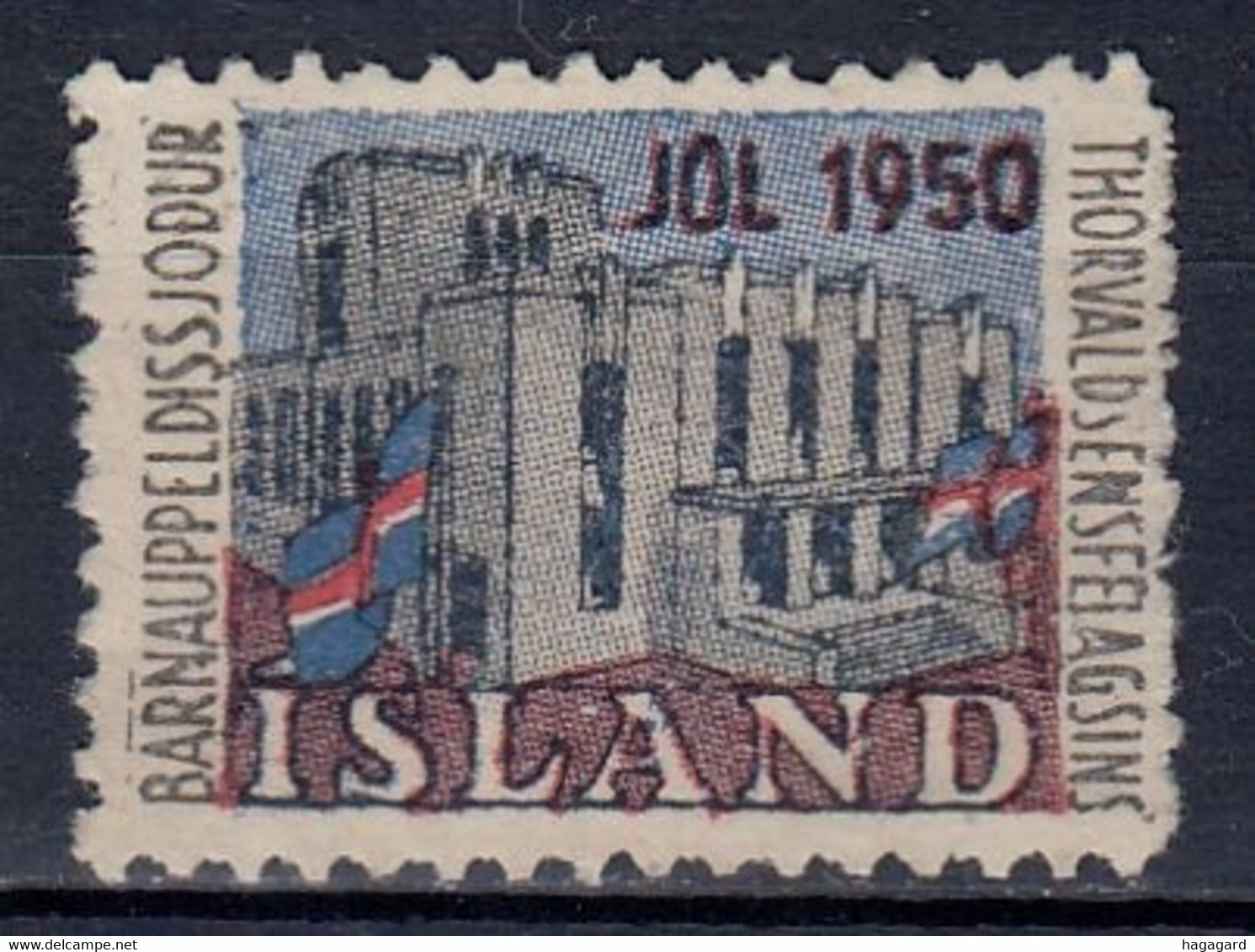 ++M1739. Iceland 1950. Christmas Seal. Without Gum - Sonstige & Ohne Zuordnung