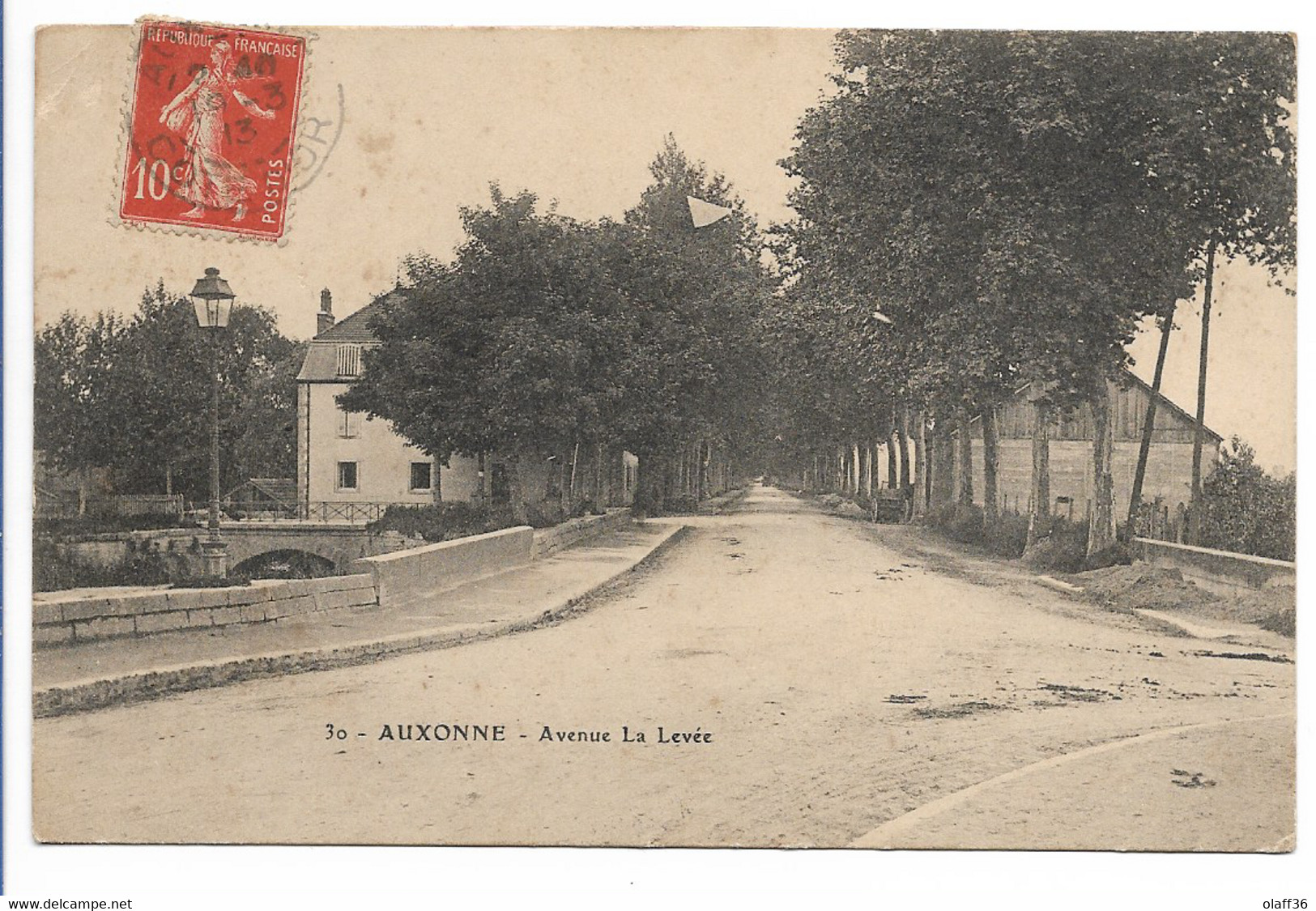 CPA 21 CÖTE D'OR  AUXONNE Avenue La Levée N°30 - Auxonne