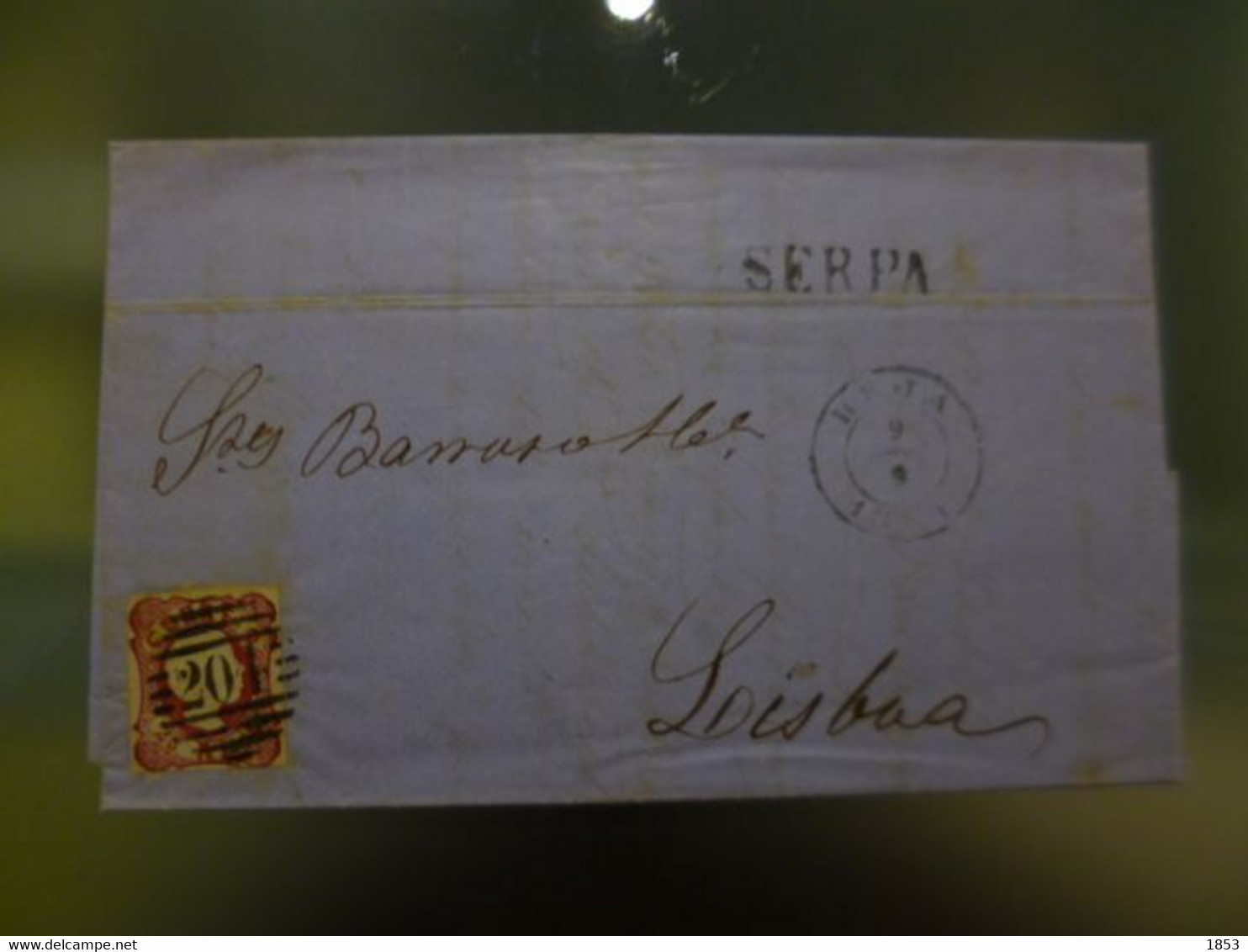 MARCOFILIA - D.PEDRO V - BORJA FREIRE - SERPA - Lettres & Documents