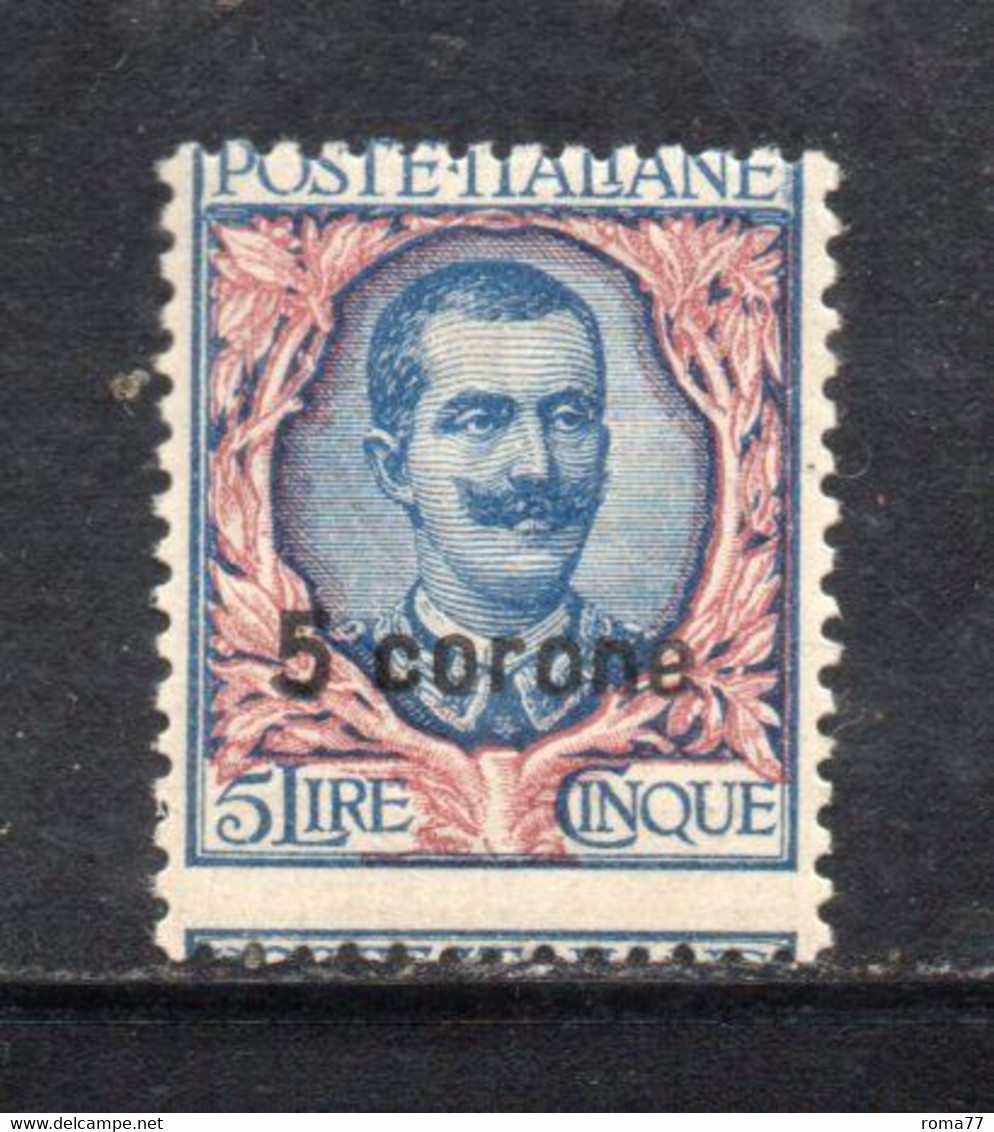 Y2236 - DALMAZIA 1921, 5cor/5lira  N. 7  Con Gomma Integra  ***  MNH - Dalmatië