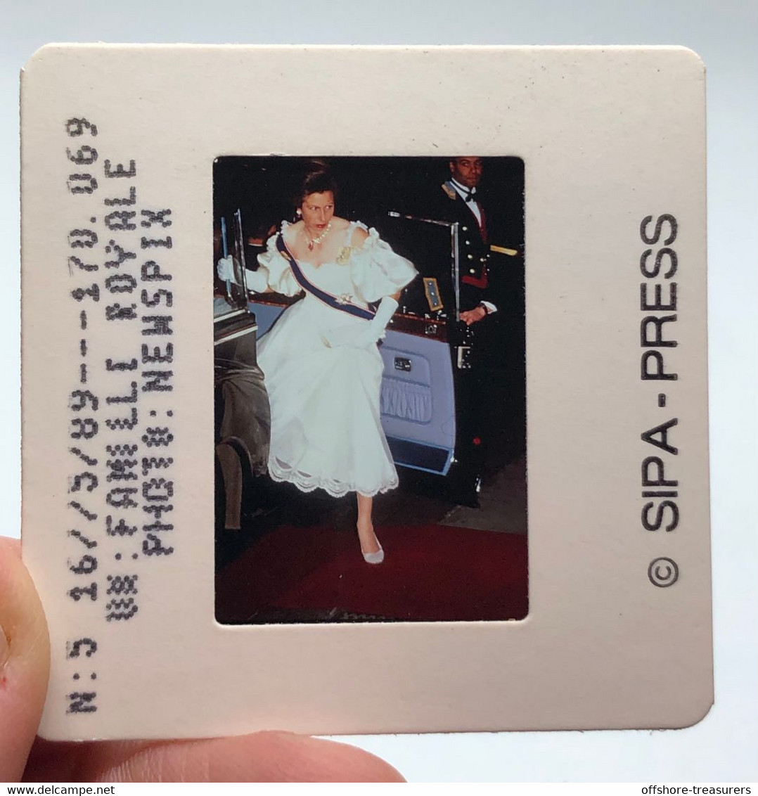 British Royal Family Princess Anne Of England 1989 Color Slide By Cherruault -Sipa Press France Paris - Film Projectors