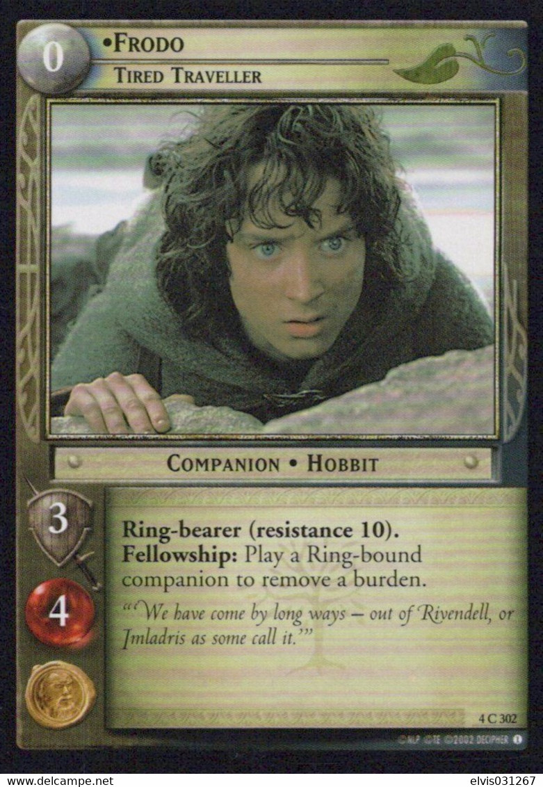 Vintage The Lord Of The Rings: #0 Frodo Tired Traveller - EN - 2001-2004 - Mint Condition - Trading Card Game - Lord Of The Rings