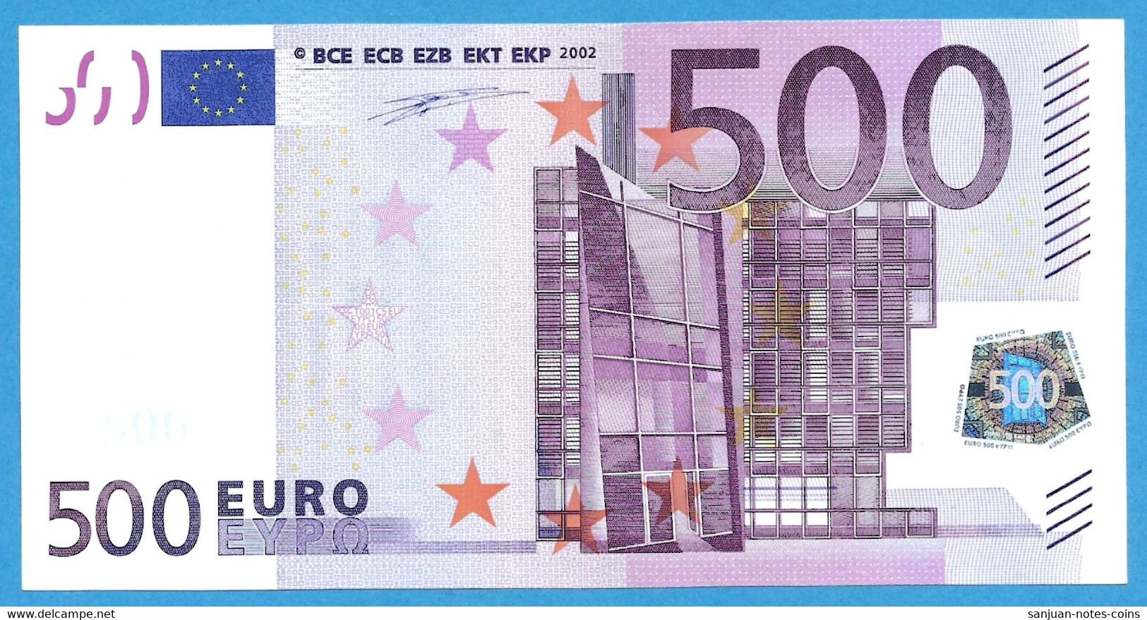 500 EURO SPAIN DUISENBERG V-T001 UNC-FDS (D135) - 500 Euro