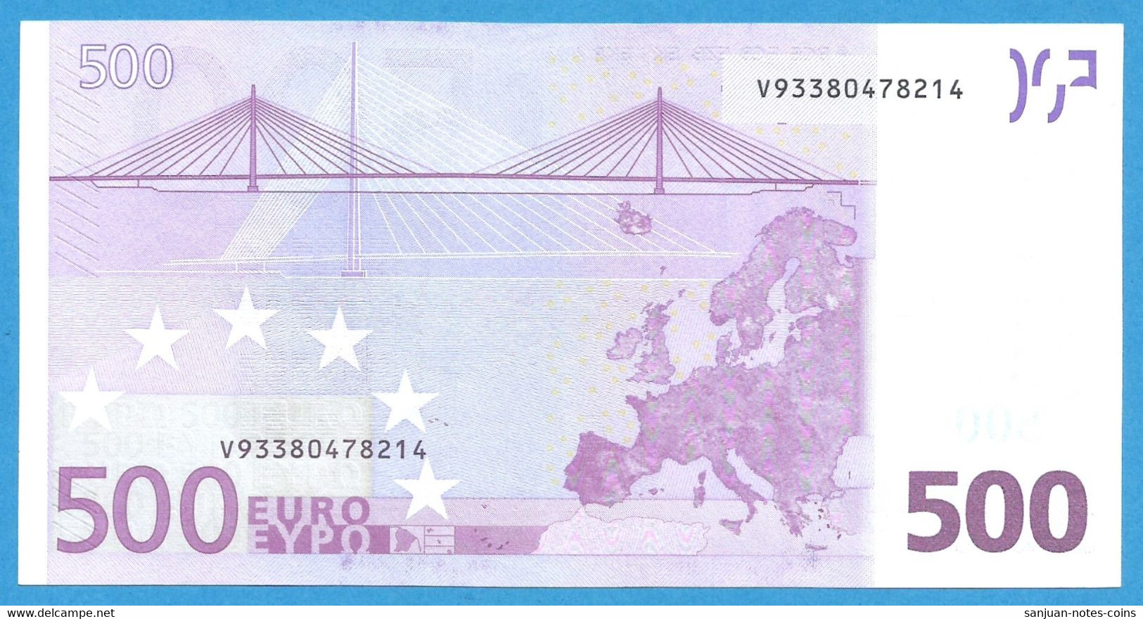 500 EURO SPAIN DUISENBERG V-T001 UNC-FDS (D135) - 500 Euro