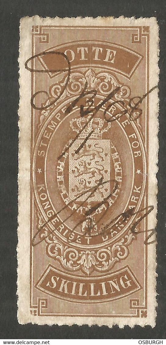 DENMARK. 8sk REVENUE USED. - Fiscaux