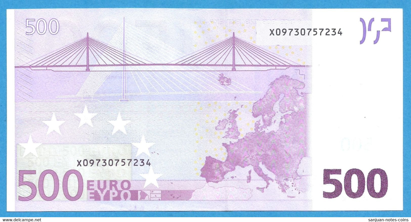 500 EURO GERMANY TRICHET X-R019 UNC-FDS (D137) - 500 Euro