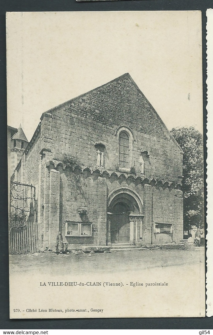 La Ville-Dieu Du Clain ( Vienne ) église Paroissiale   - Bcs223 - La Villedieu Du Clain