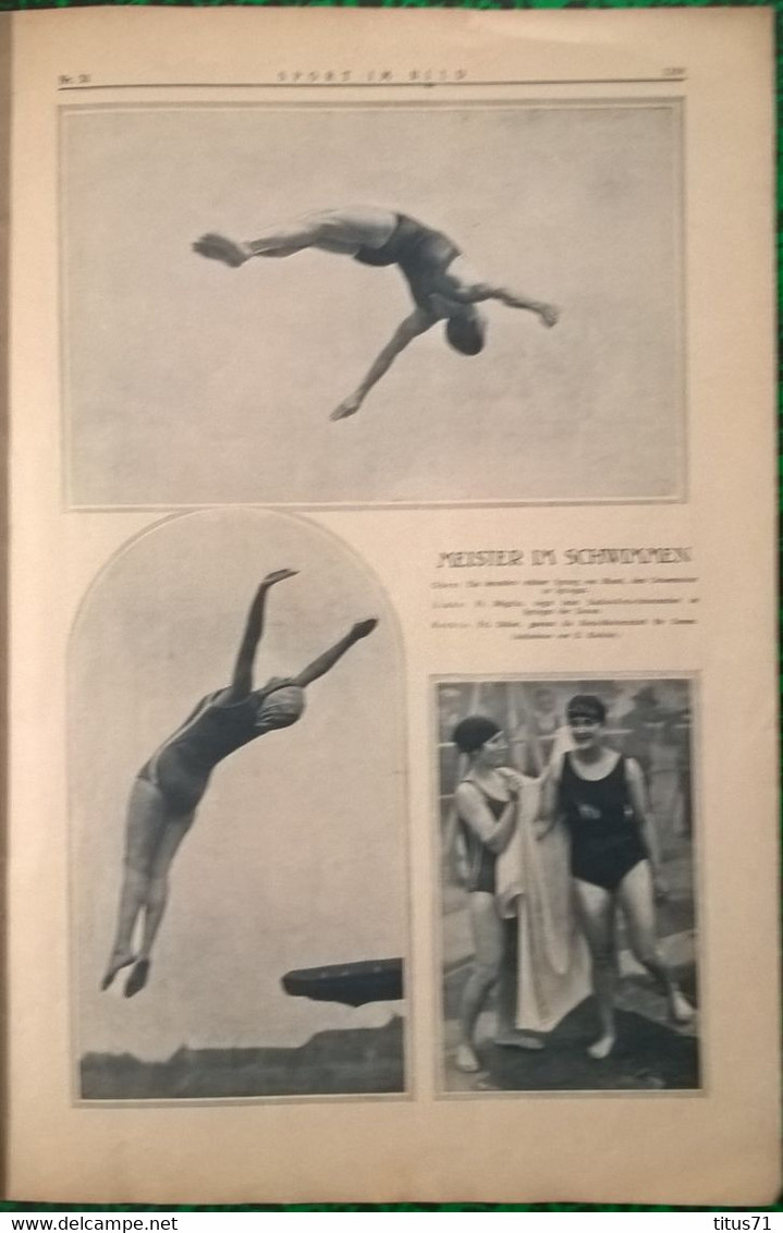 Revue Allemande " Sport Im Bild " - Nummer 31 - 4 August 1922 - Reise & Fun