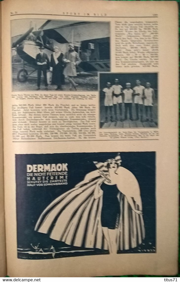 Revue Allemande " Sport Im Bild " - Nummer 31 - 4 August 1922