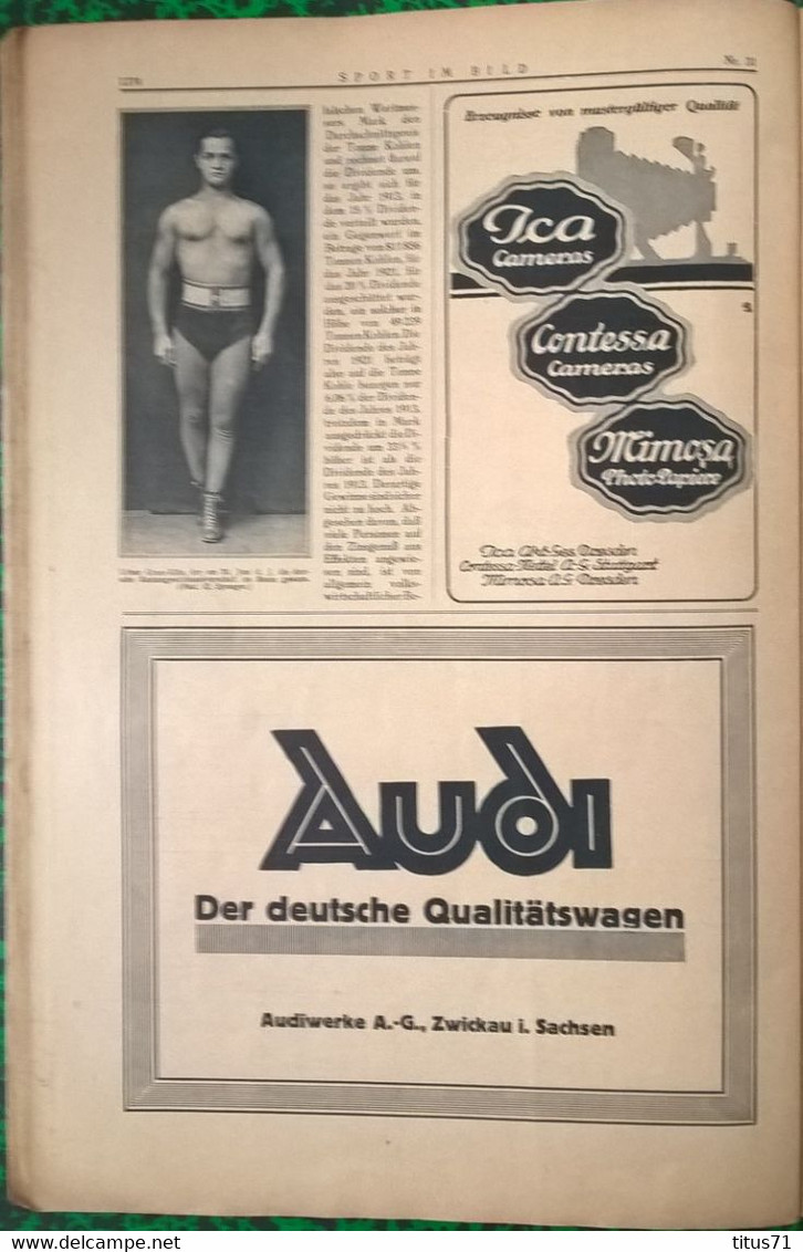 Revue Allemande " Sport Im Bild " - Nummer 31 - 4 August 1922