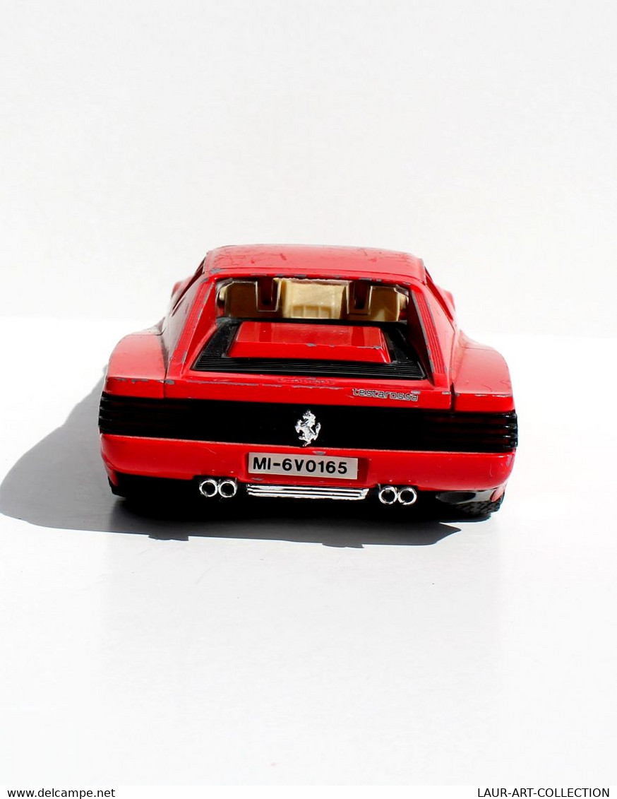 BURAGO - FERRARI TESTAROSSA 1984 ITALY - ECH:1/24  ANCIENNE MINIATURE AUTOMOBILE     (0507.5) - Autres & Non Classés