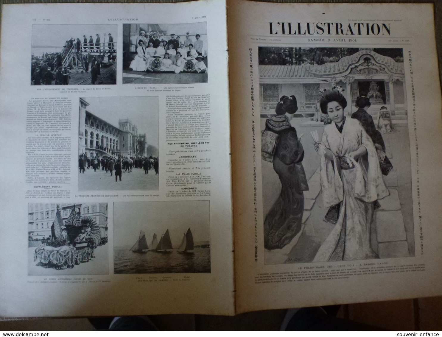 L'illustration 2 Avril 1904 Pélerinage Des Cent Fois Sasebo Japon Tokio Vendredi Saint Mende Lozère Vie à La Caserne - L'Illustration