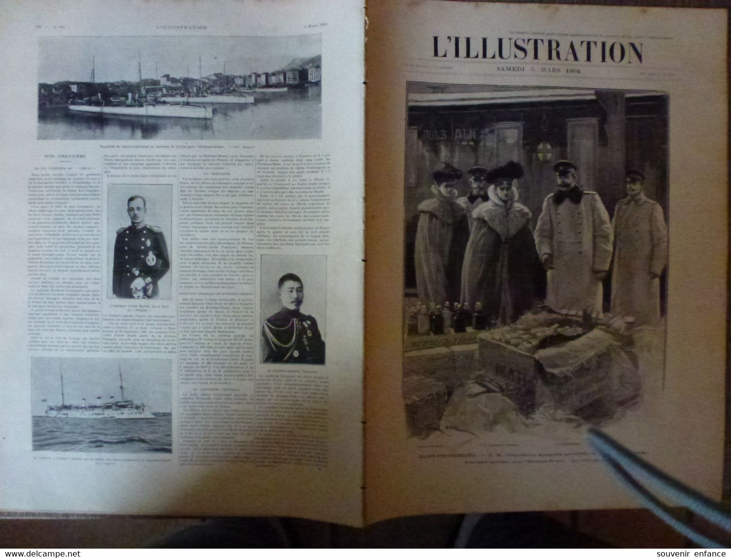 L'illustration 5 Mars 1904 Saint Petersbourg Impératrice Alexandra Russie Port Arthur Sainte Garde Vaucluse Cronstadt - L'Illustration