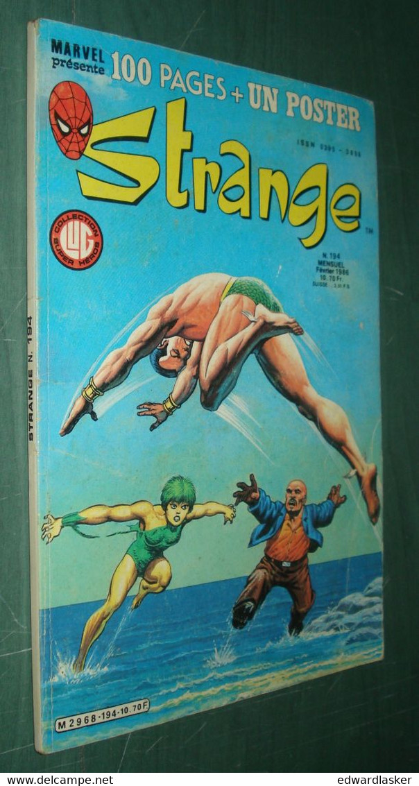 BD STRANGE N°194 - Lug 1986 - Spiderman - Sans Poster - Strange