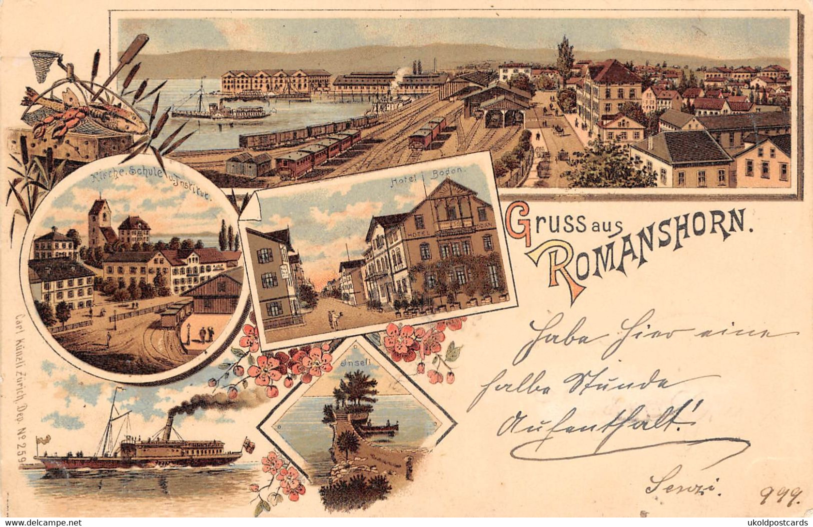 CPA  Suisse, Gruss Aus  ROMANSHORN, 1898 - Romanshorn