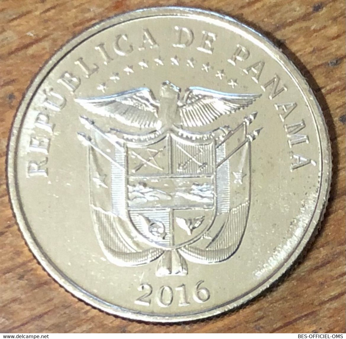 PANAMA MONNAIE UN CUARTO DE BALBOA 2016 CANAL DE PANAMA MÉDAILLE JETON TOURISTIQUE MEDALS TOKENS COINS - Autres – Amérique