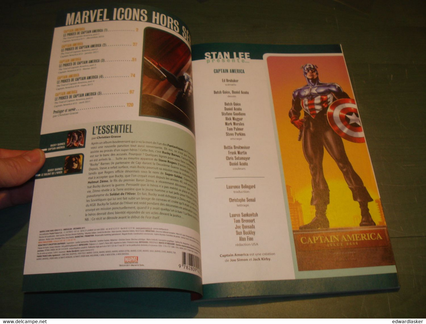 BD MARVEL ICONS HS N°2 - Panini Comics 2011 - Le Procès De Captain America - Marvel France