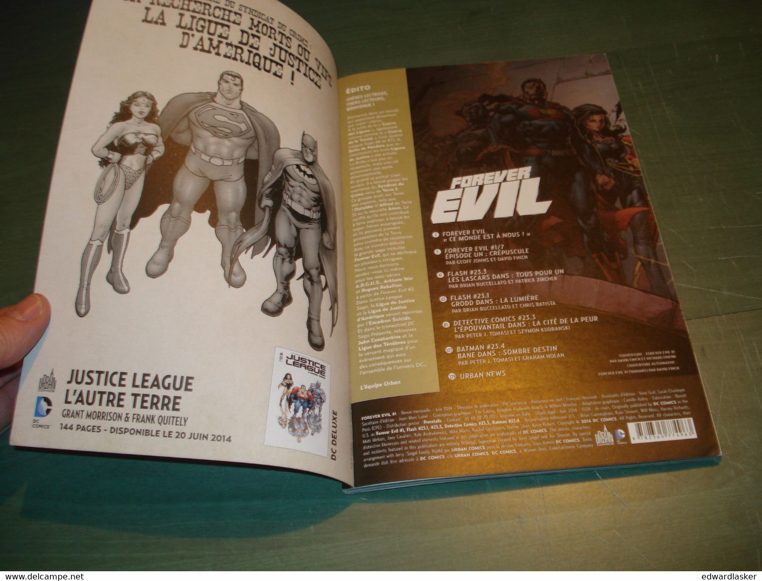 BD FOREVER EVIL N°1 - Urban Comics 2014 - Comme Neuf - Superman