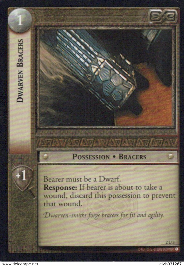 Vintage The Lord Of The Rings: #1 Dwarven Bracers - EN - 2001-2004 - Mint Condition - Trading Card Game - Lord Of The Rings