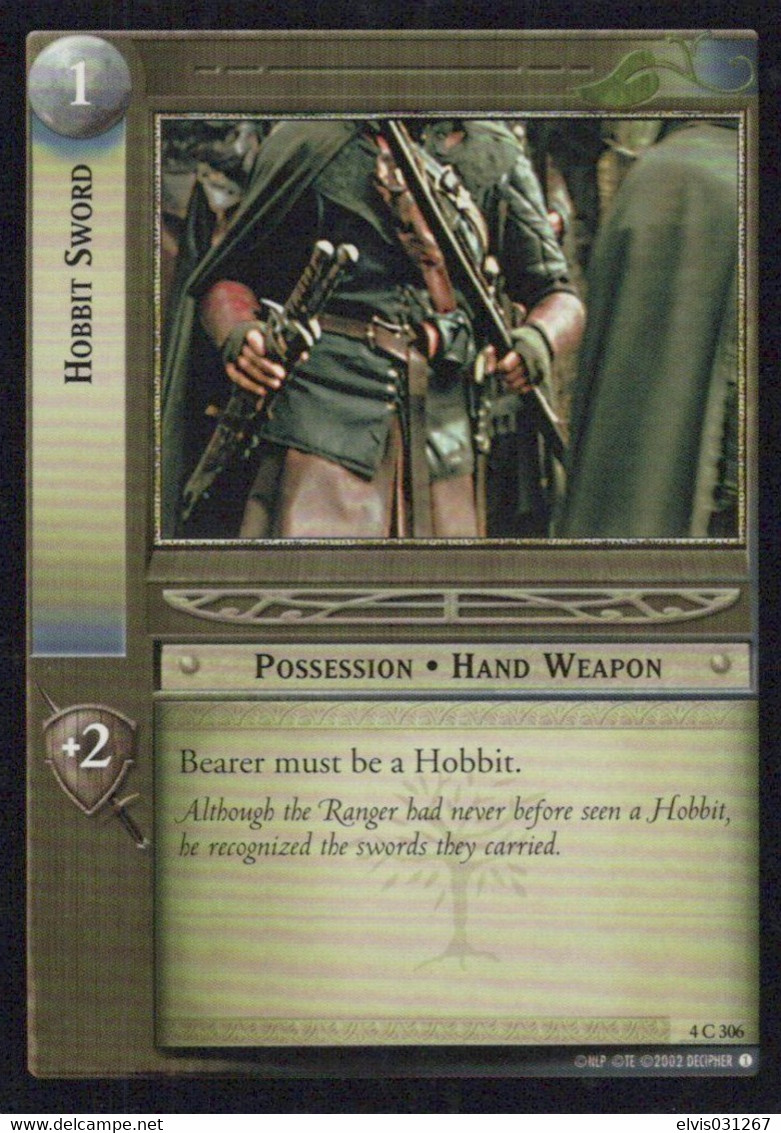 Vintage The Lord Of The Rings: #1 Hobbit Sword - EN - 2001-2004 - Mint Condition - Trading Card Game - Lord Of The Rings