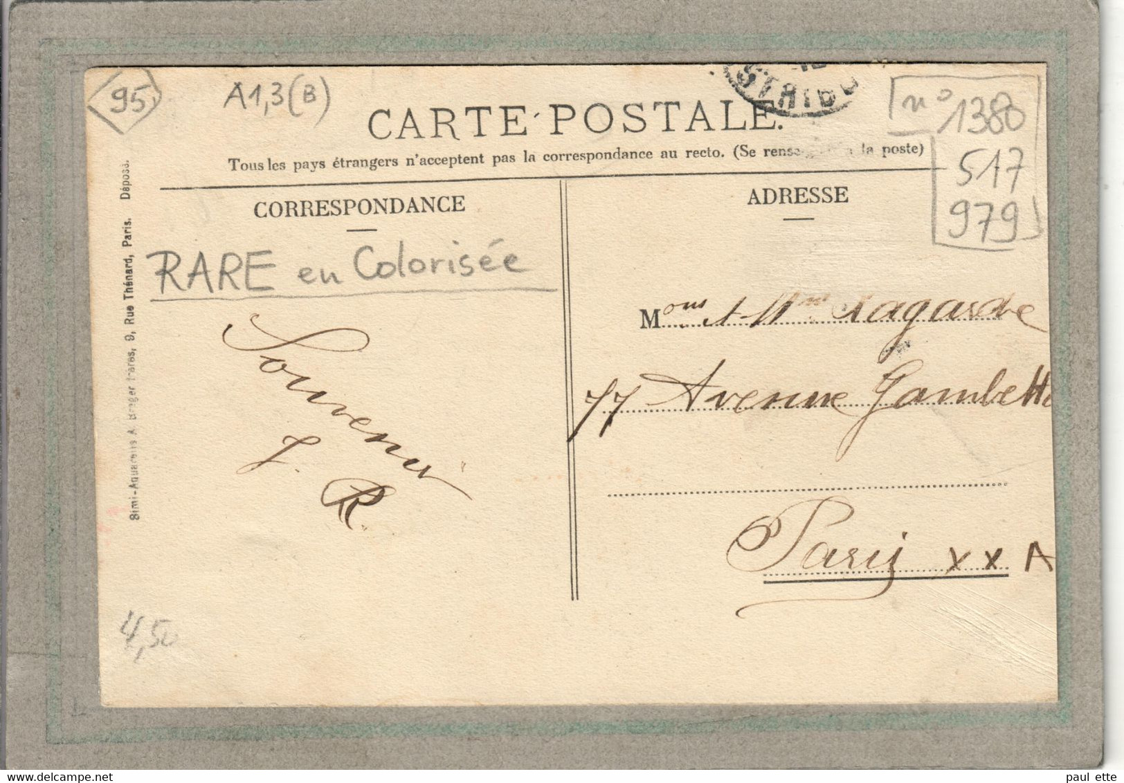 CPA - (95) MOISSELLES - Aspect Du Bourg En Vue Générale En 1910 - Carte Colorisée - Moisselles