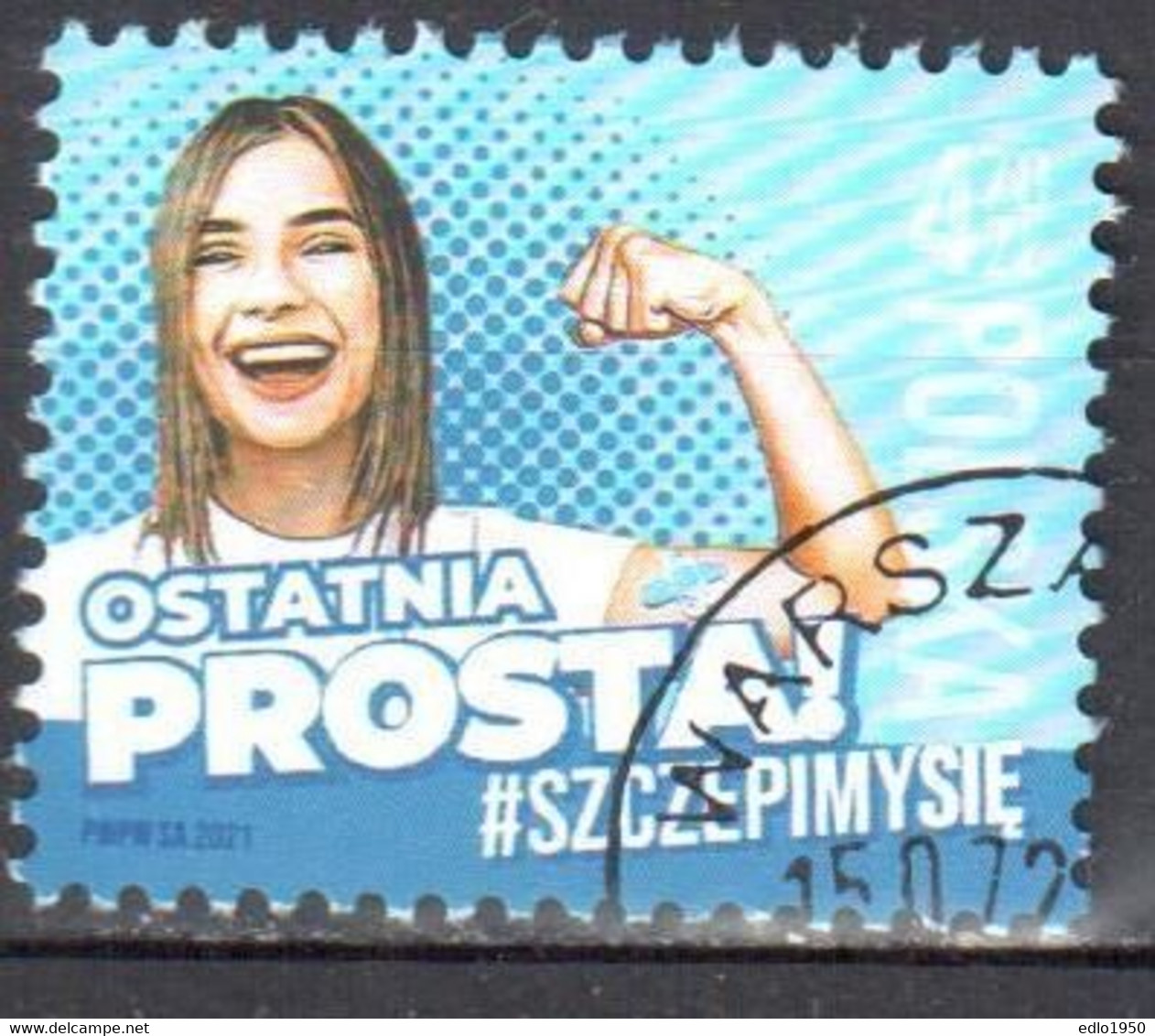 Poland 2021 - Combat Corona Campaign - We Vaccinate  - Mi.5311 - Used - Usati