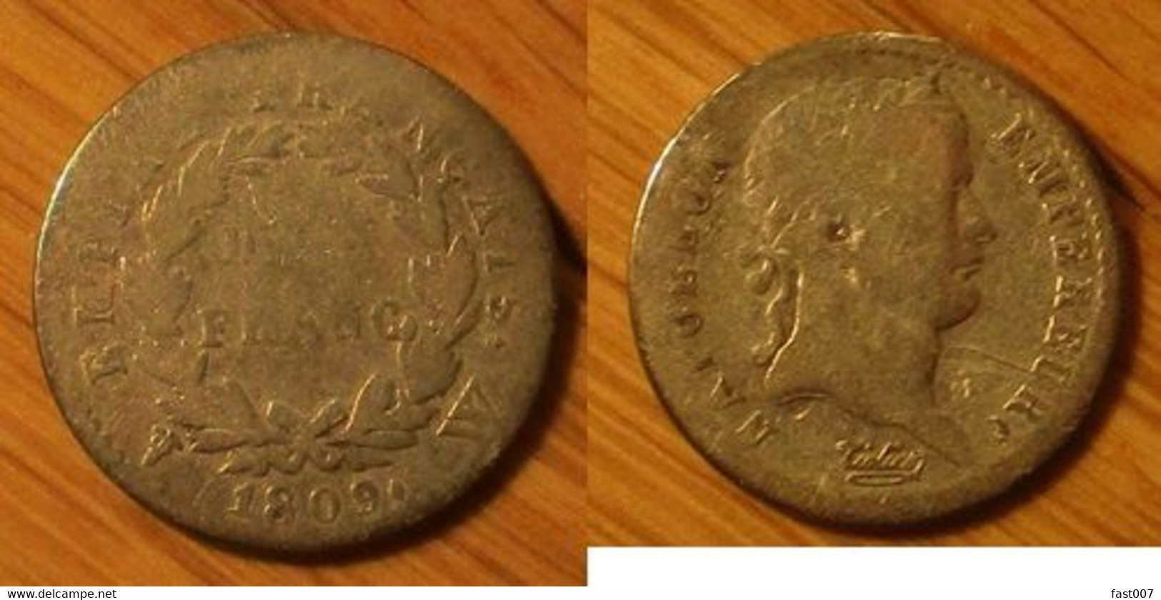 Napoléon Ier - Demi Franc 1809 W - 1/2 Franc