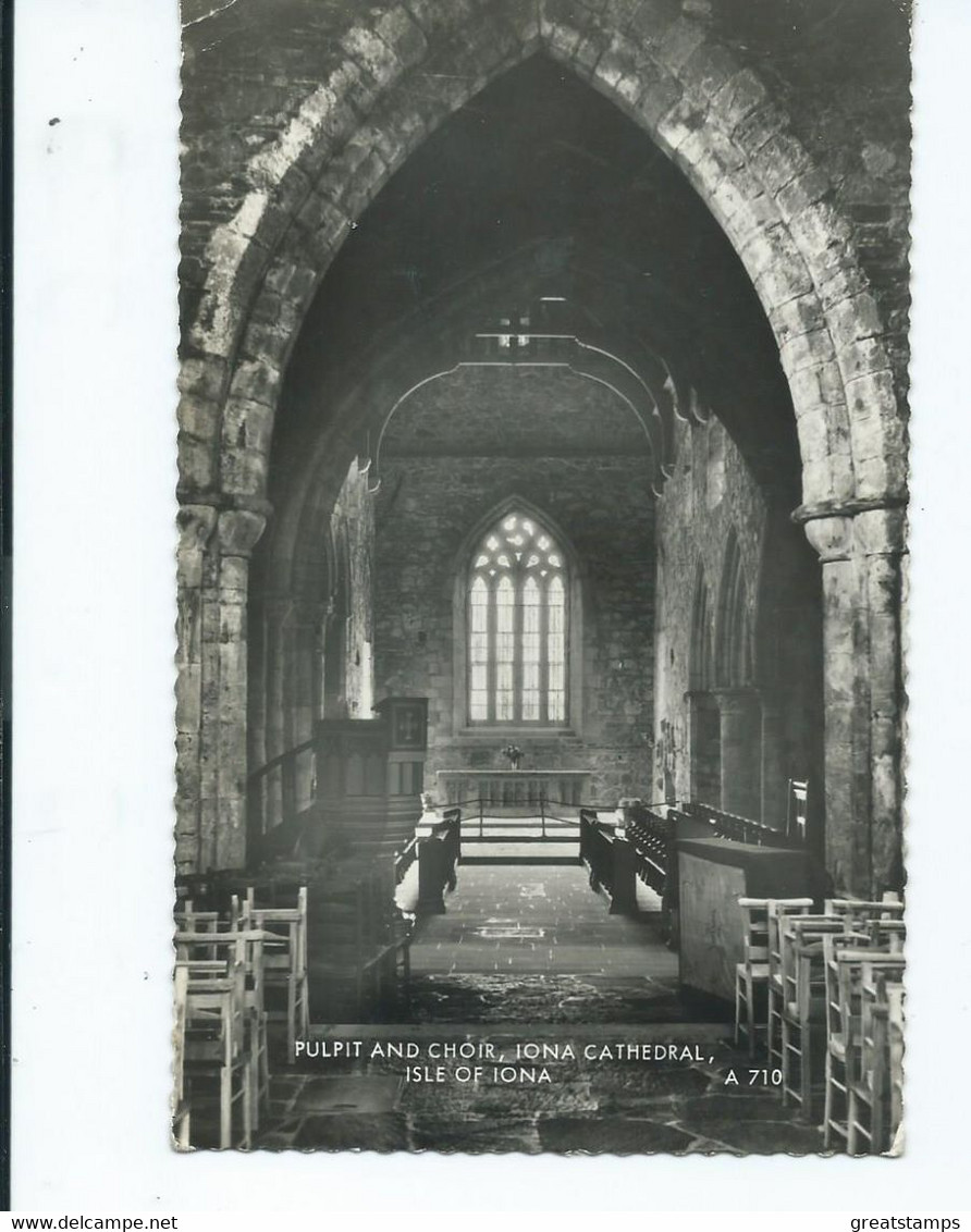 Scotland Inner Hebrides Isle Of Iona  Cathedral    Postcard  Rp Valentine's - Ross & Cromarty