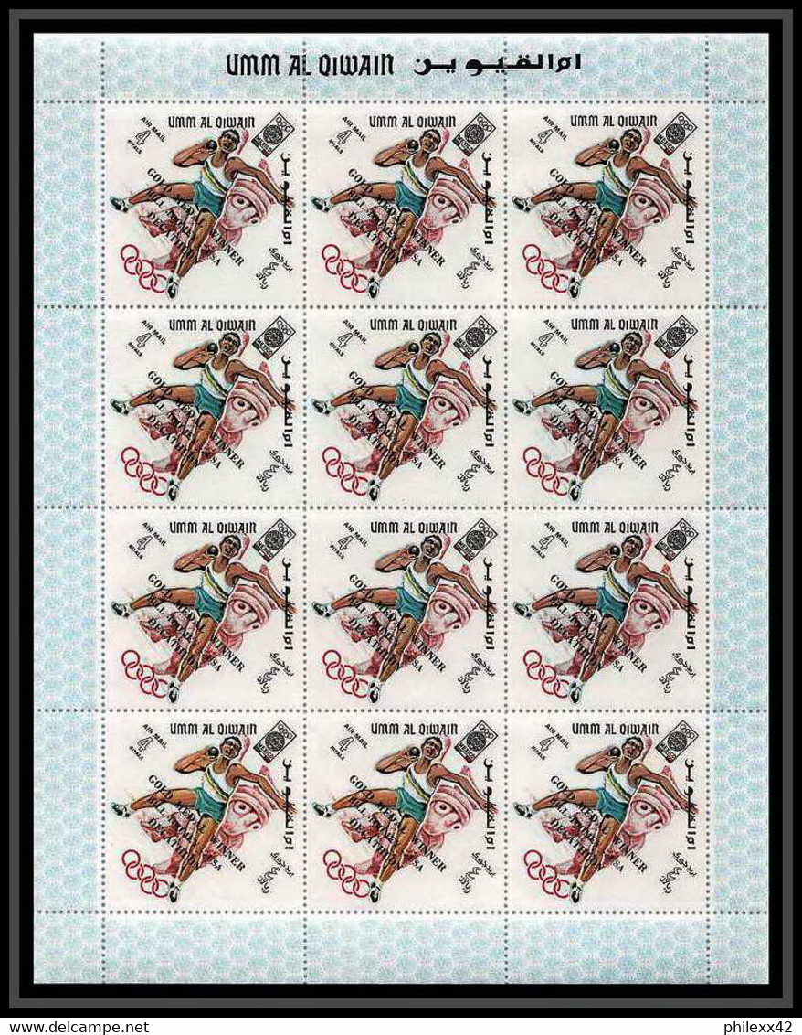 219c Umm Al Qiwain MNH ** Mi N° 285 / 293 A Overprint Black Jeux Olympiques Olympic Games MEXICO 68 Feuilles (sheets) - Summer 1968: Mexico City