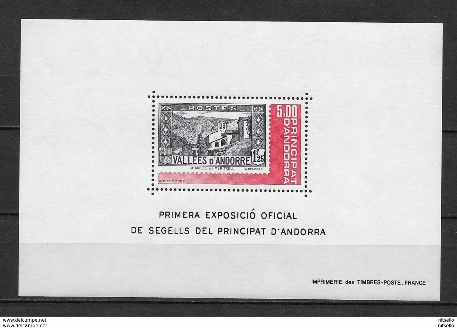 HB EUROPA  ///  (C045) ANDORRA  YVERT Nº: BLOCK 1 **MNH - Neufs