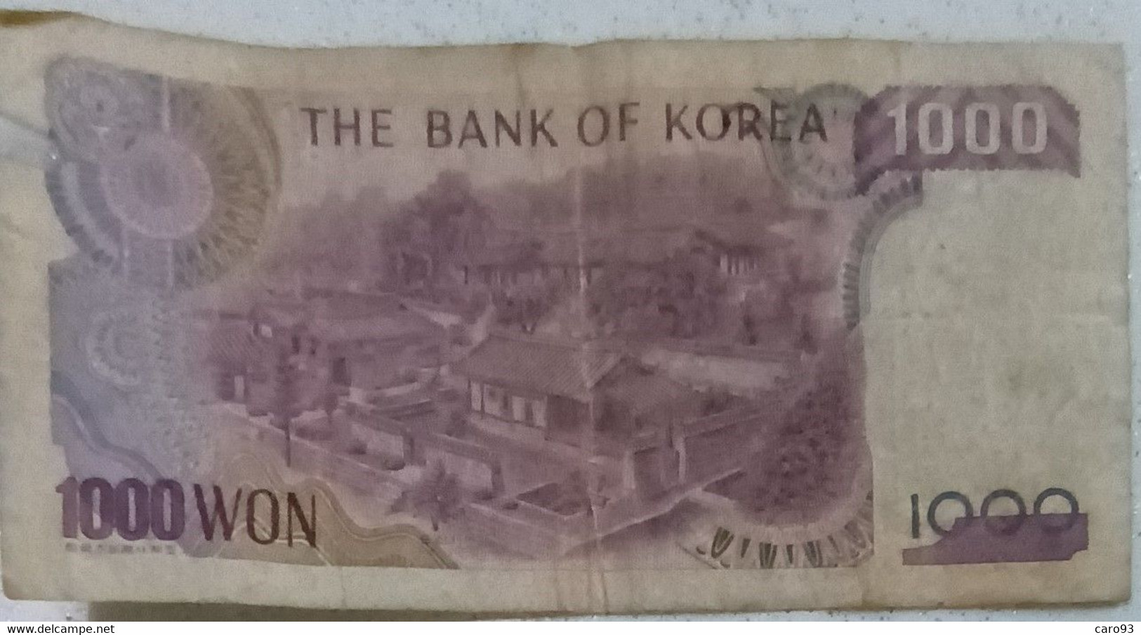 Billet 1000 Won - Korea, Zuid