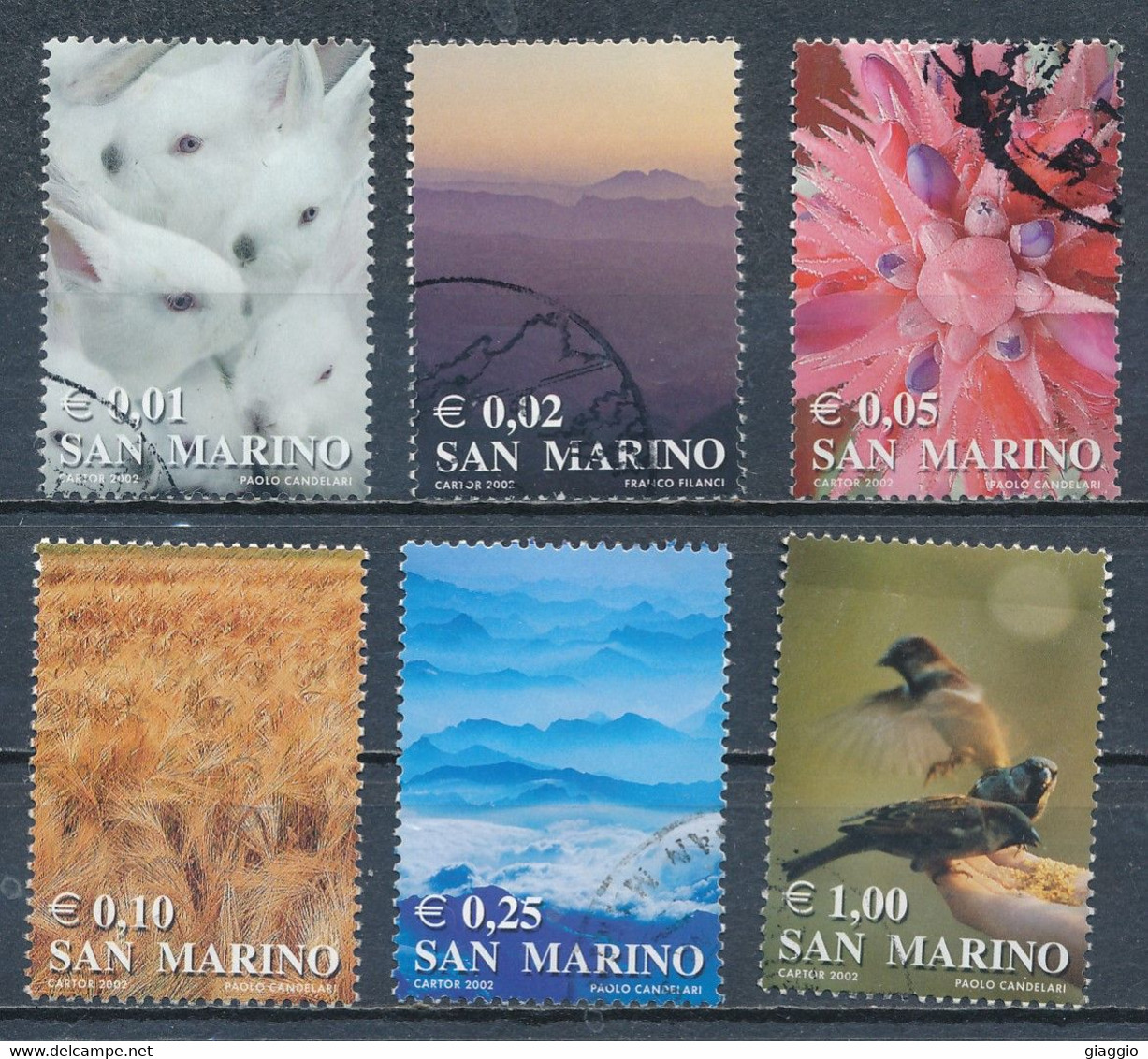 °°° SAN MARINO - Y&T N°1797/803 - 2002 °°° - Used Stamps