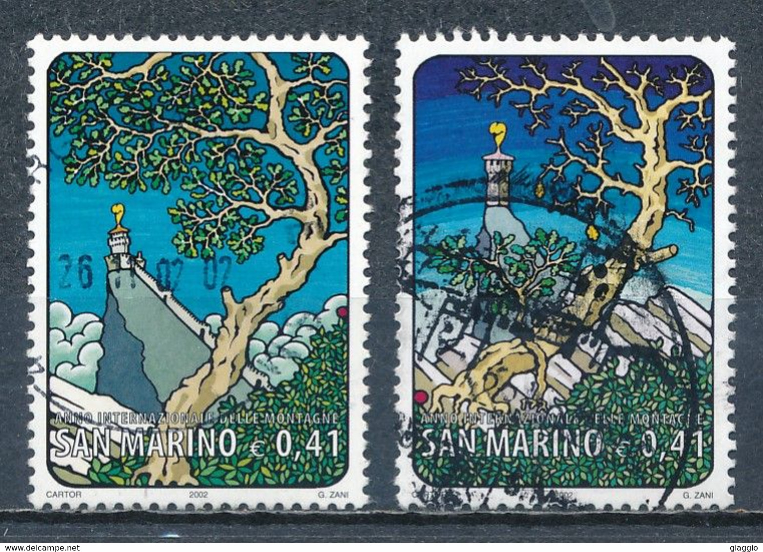 °°° SAN MARINO - Y&T N°1816/17 - 2002 °°° - Used Stamps