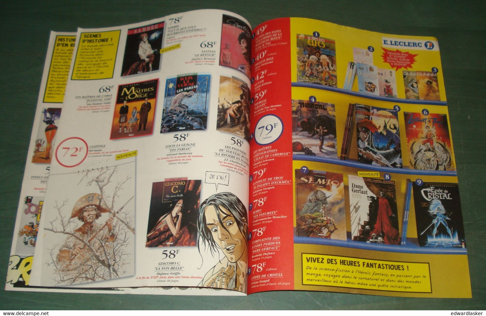Flyer Publicitaire LECLERC - Blake Et Mortimer - Jacobs - Angoulême 1997 - Objets Publicitaires