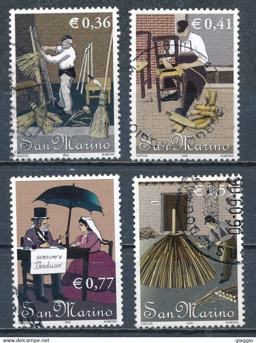 °°° SAN MARINO - Y&T N°1826/30 - 2002 °°° - Used Stamps