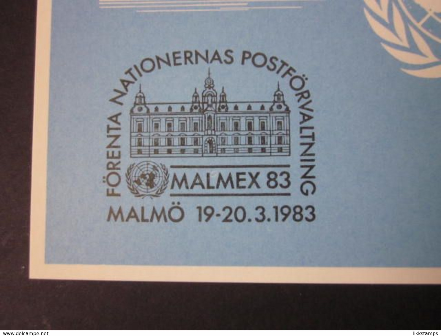 A RARE MALMEX 83 EXHIBITION SOUVENIR CARD WITH FIRST DAY OF EVENT CANCELLATION. ( 02279 ) - Briefe U. Dokumente