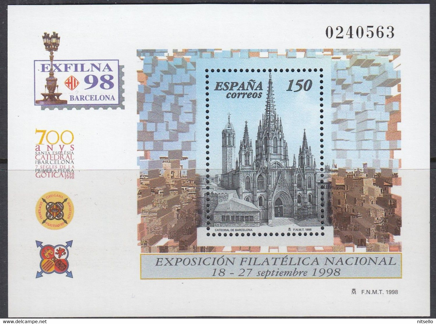 LOTE 2111  ///  ESPAÑA 1998   YVERT Nº: BLOCK 72 **MNH ¡¡¡ OFERTA - LIQUIDATION !!! JE LIQUIDE !!! - Used Stamps