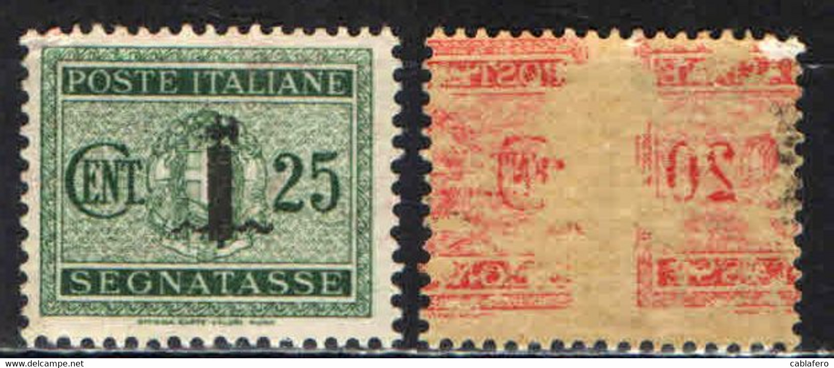 ITALIA RSI - 1944 - SEGNATASSE - VALORE DA 25 CENT. - MH - Taxe