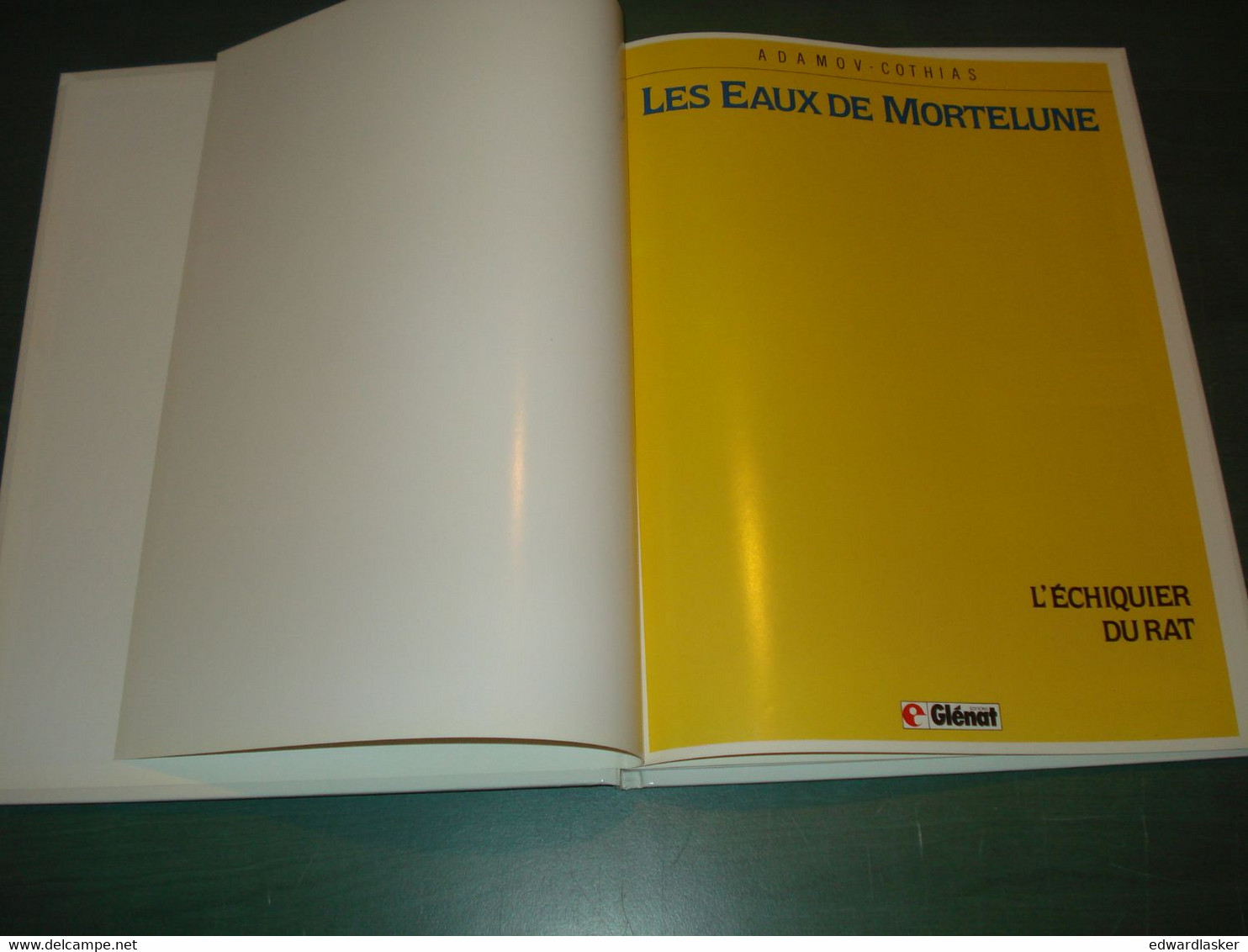 LES EAUX DE MORTELUNE 1 : L'Échiquier Du Rat - EO 1986 - Adamov Cothias - Eaux De Mortelune, Les