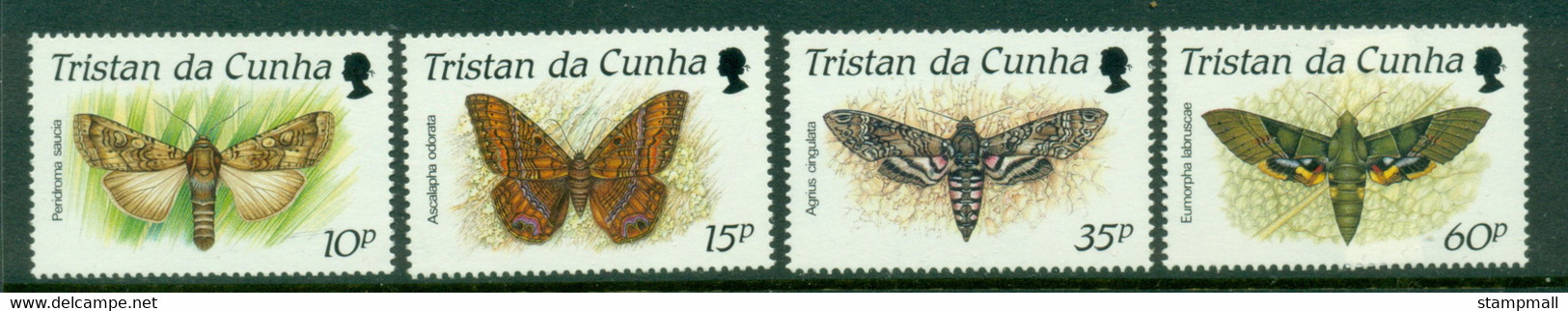 Tristan Da Cunha 1990 Insects & Moths MUH - Tristan Da Cunha